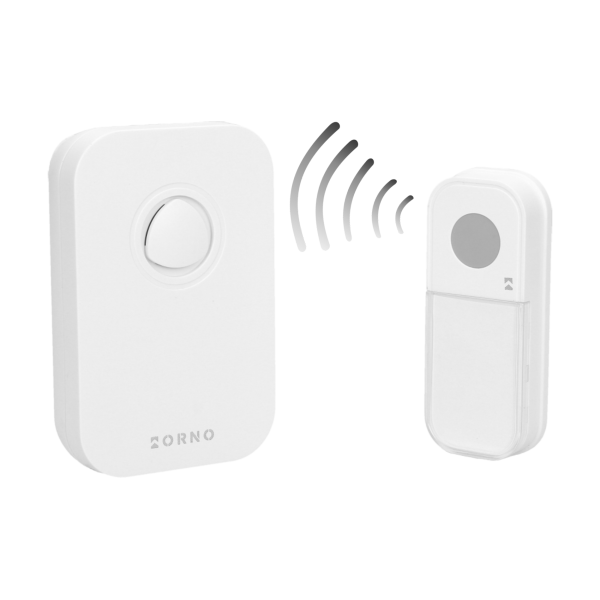 FADO AC wireless mains-powered doorbell with learning system, 36 sounds, 80m FADO AC wireless mains-powered doorbell with learning system, 36 sounds, 80m
